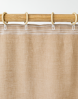 Blackout linen curtain panel (1 pcs) in White