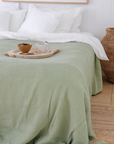 Pistachio waffle blanket