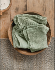 Pistachio waffle towel set (3 pcs)