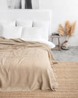 Beige waffle blanket