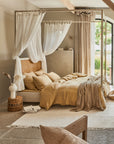 Beige waffle blanket