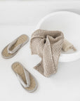Beige waffle towel set (3 pcs)