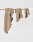 Beige waffle towel set (3 pcs)