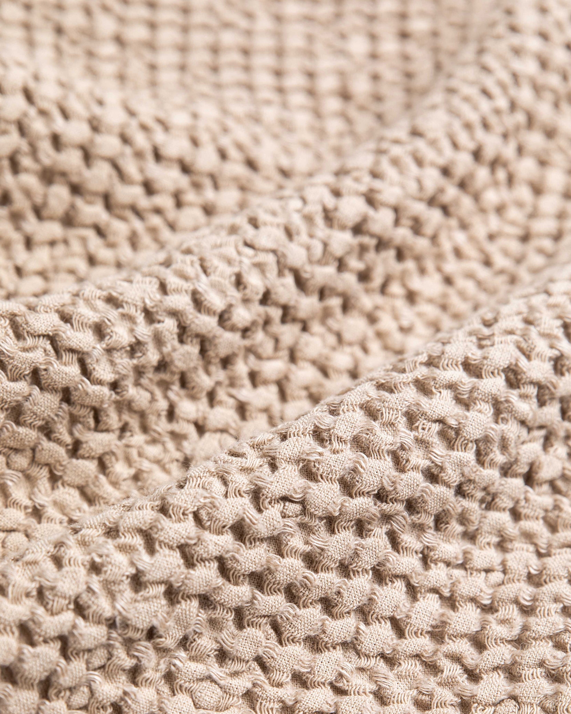 Beige waffle towel set (3 pcs)