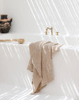 Beige waffle towel set (3 pcs)