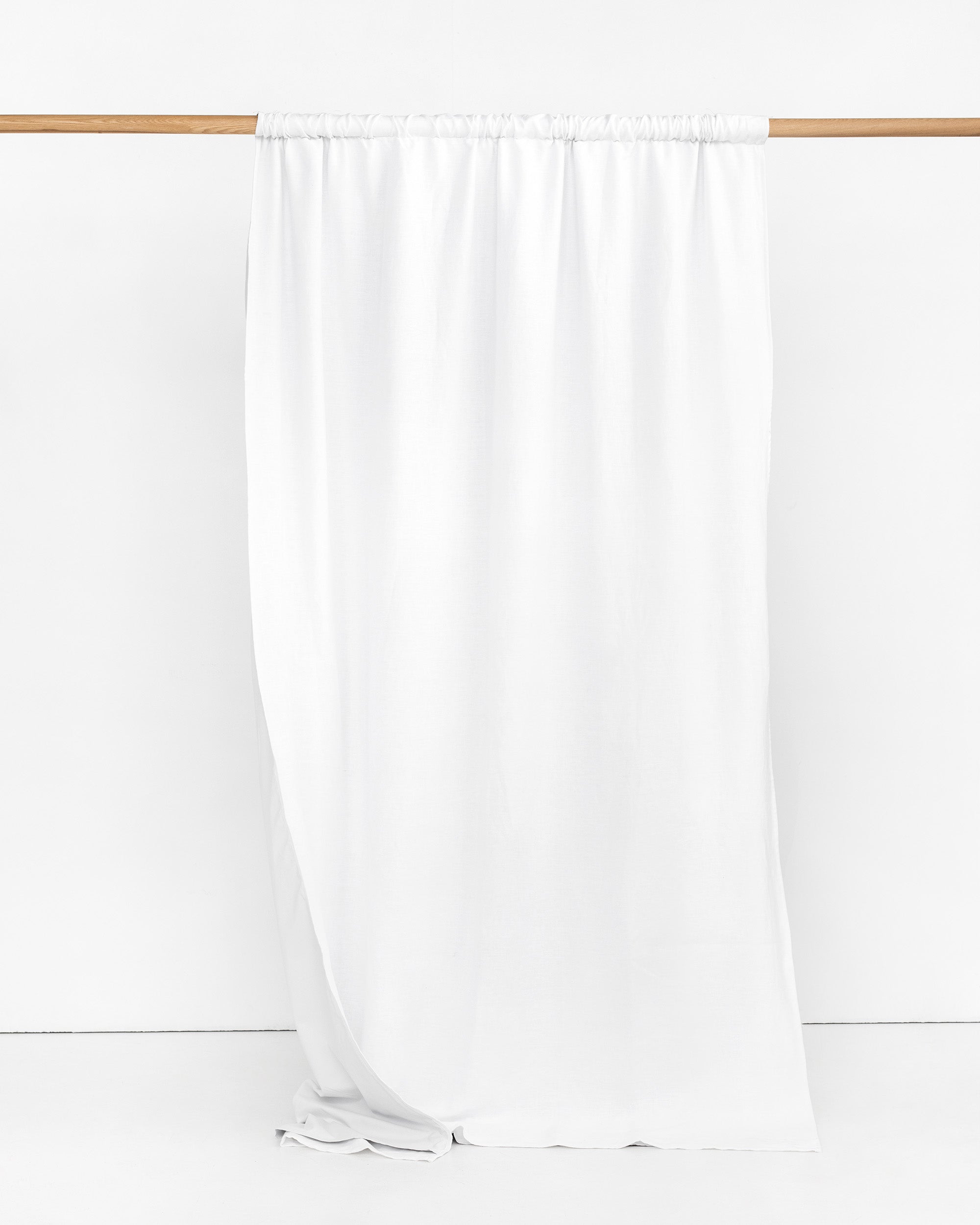 Blackout linen curtain panel (1 pcs) in White