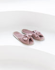Bow tie Waffle Linen Slippers