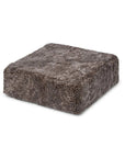 Short Wool Curly Sheepskin Pouf