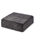 Short Wool Curly Sheepskin Pouf