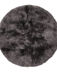 Long Wool Sheepskin Round Rug