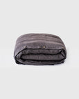 Charcoal gray linen duvet cover