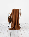 Cinnamon waffle throw