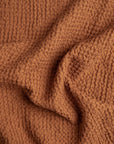 Cinnamon waffle throw