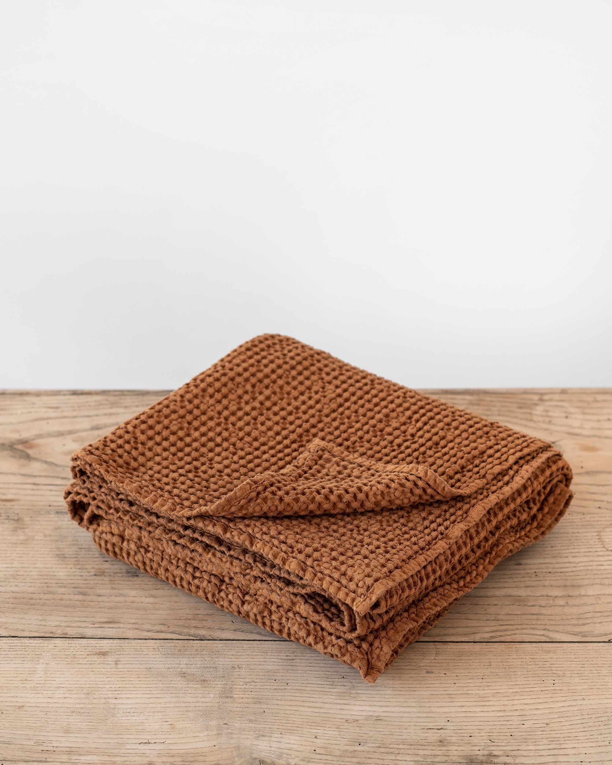 Cinnamon waffle throw
