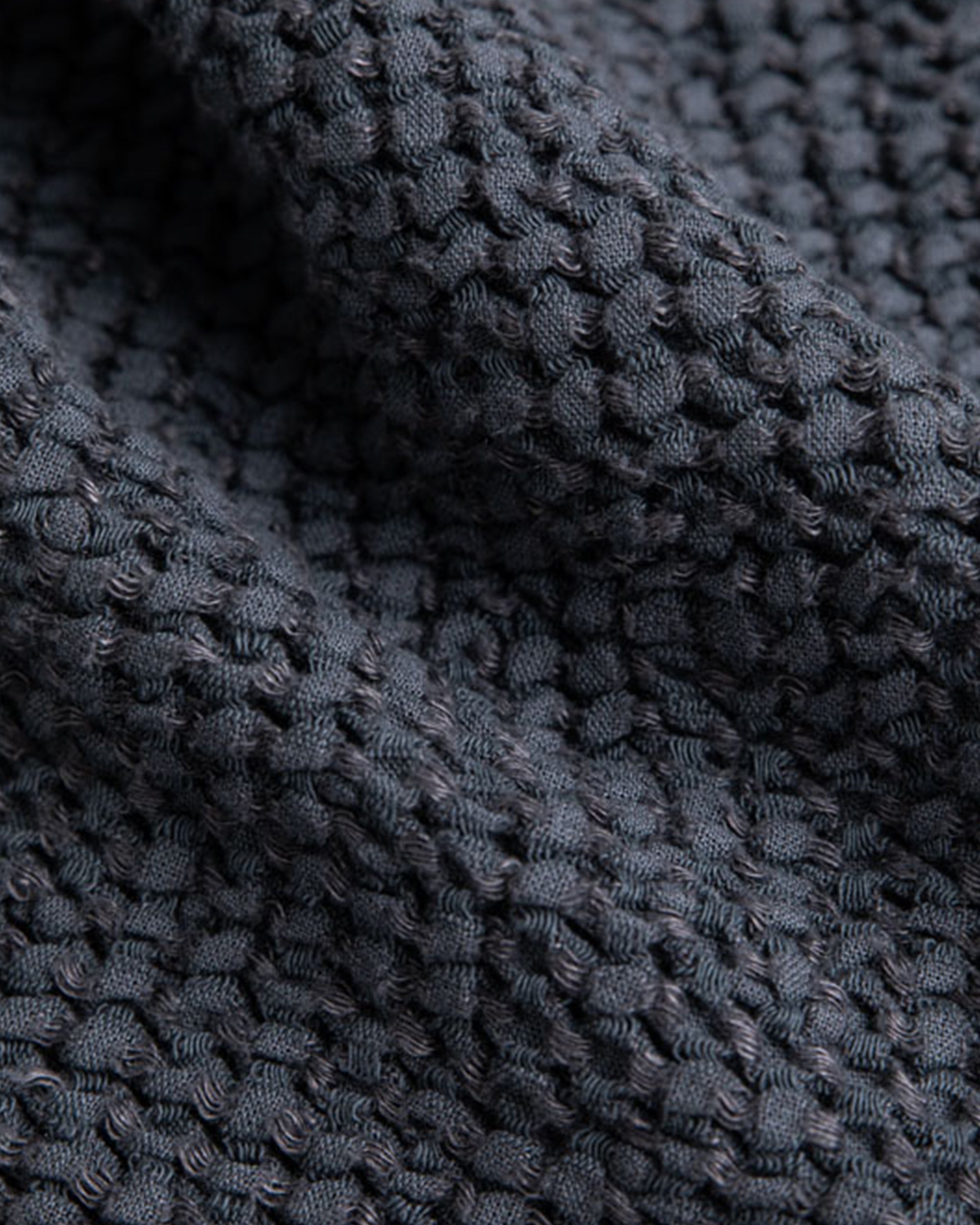 Dark gray waffle towel set (3 pcs)