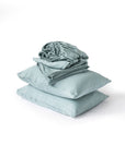 Dusty blue linen sheet set (4 pcs)