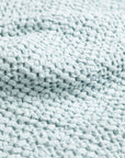 Dusty blue waffle throw
