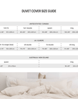 Striped in natural linen duvet cover