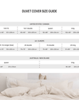 Meadow print linen duvet cover