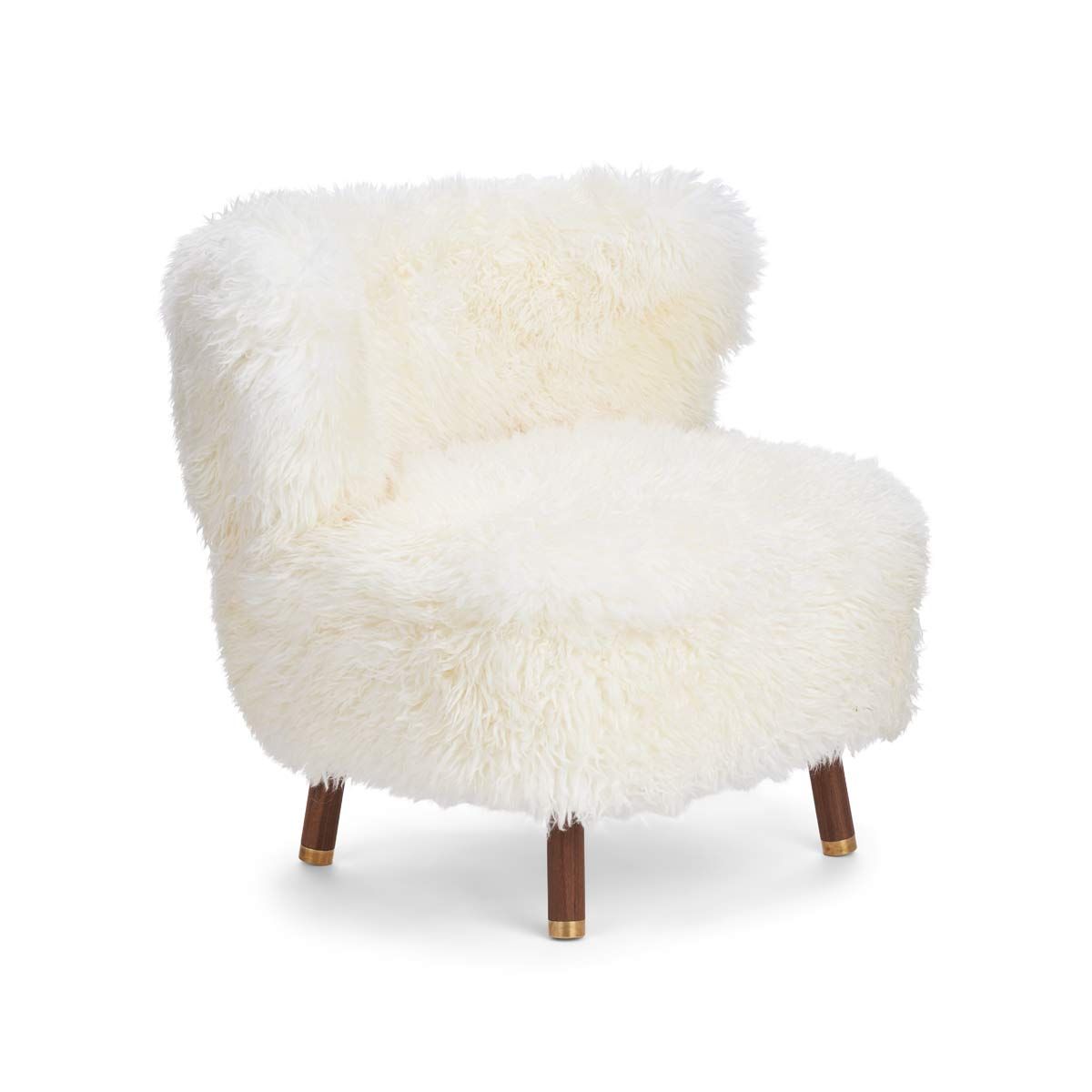Emil Lounge Chair with Brass