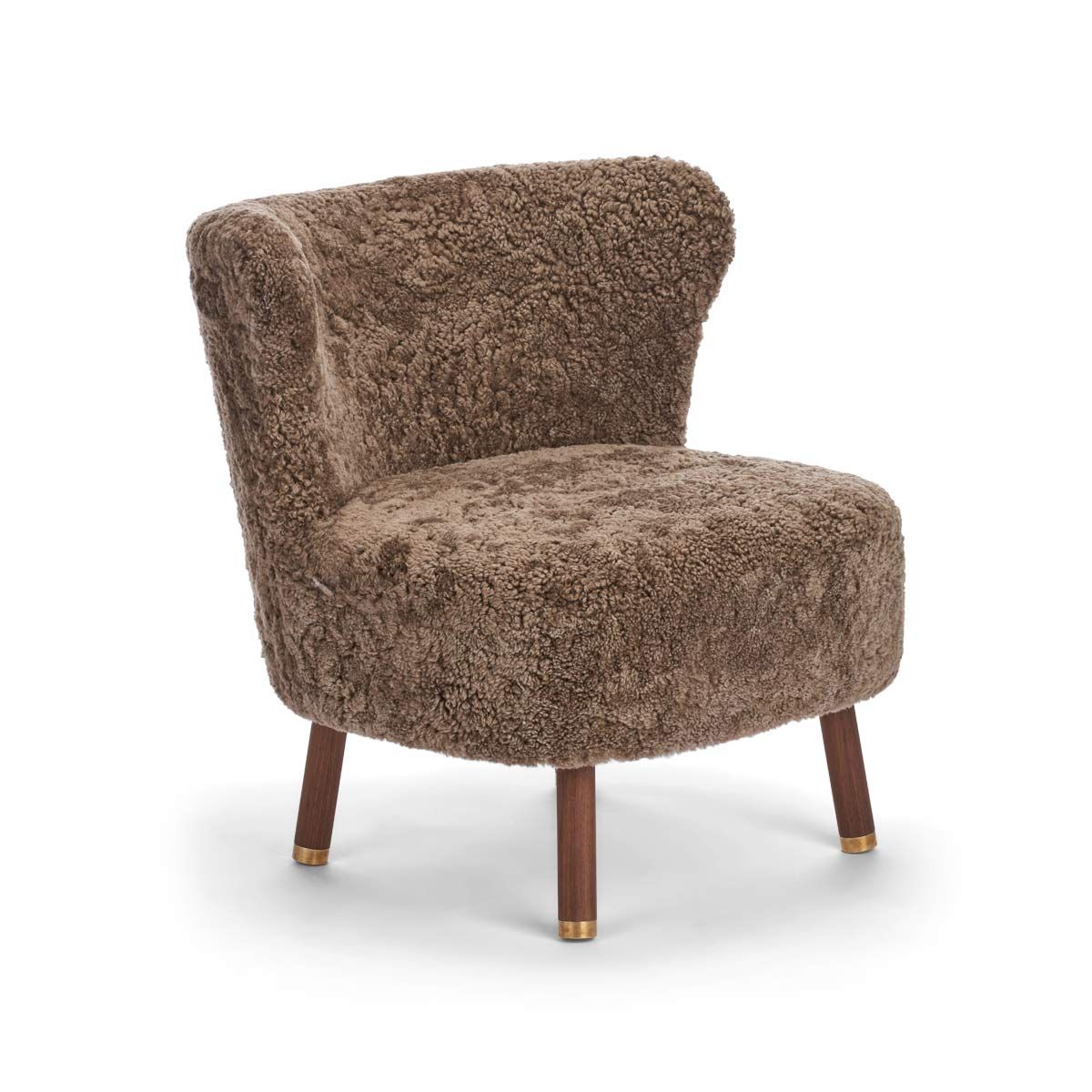 Emil Lounge Chair with Brass
