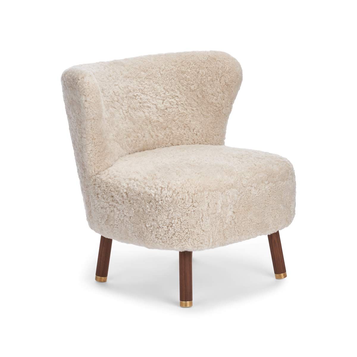Emil Lounge Chair with Brass