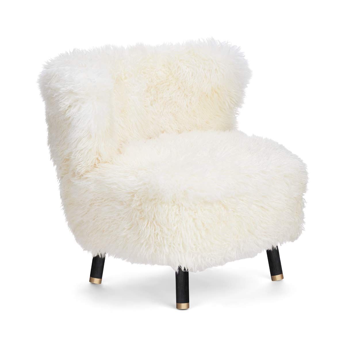 Emil Lounge Chair with Brass