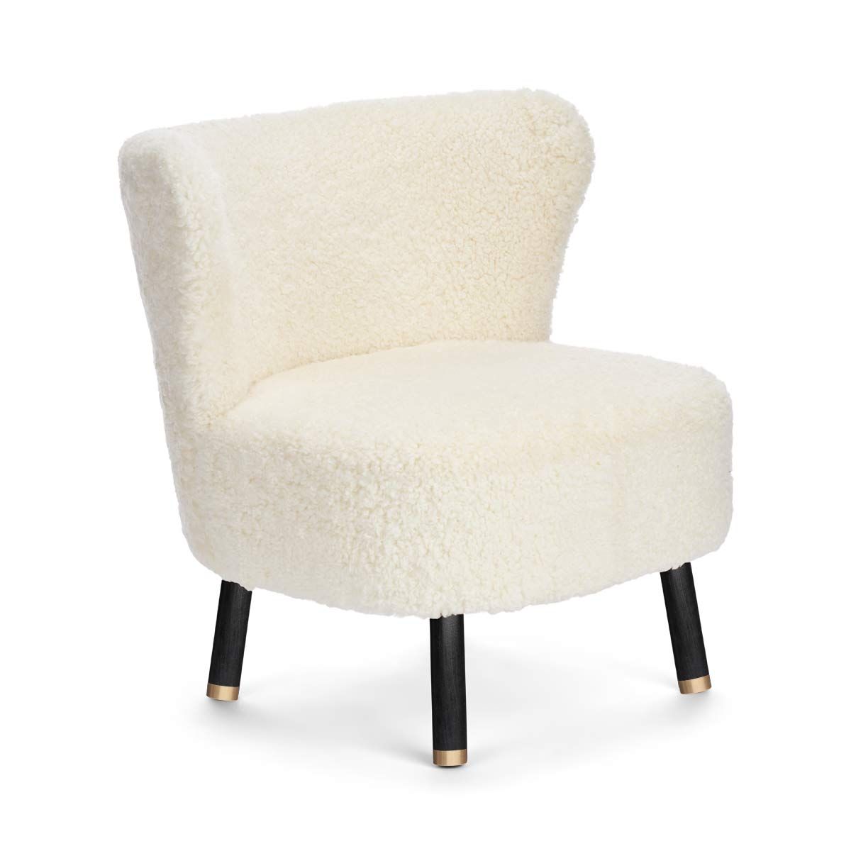 Emil Lounge Chair with Brass