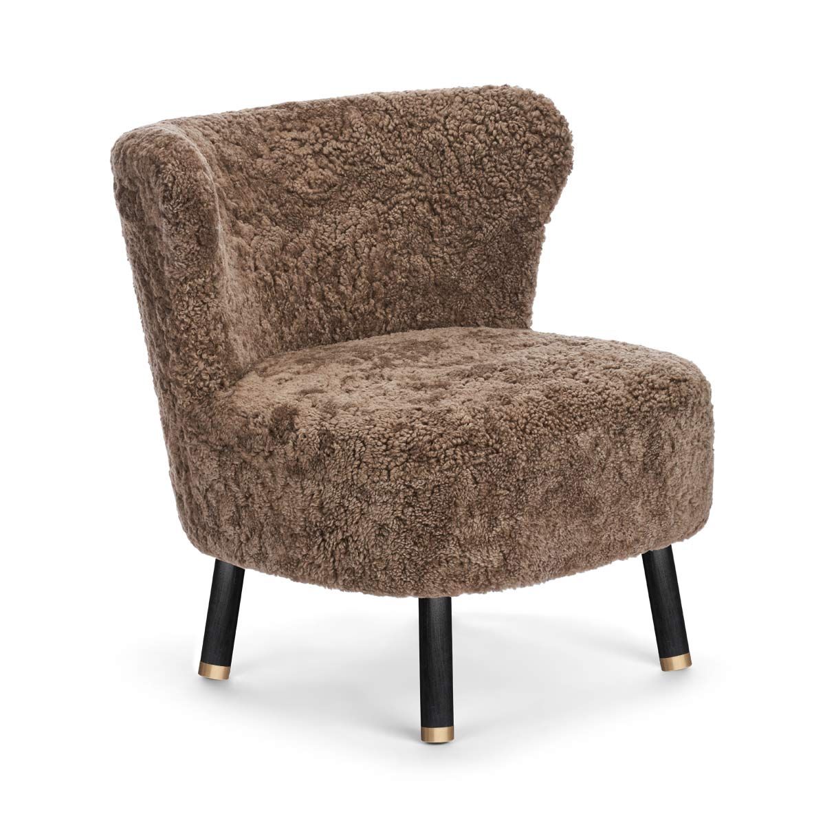 Emil Lounge Chair with Brass