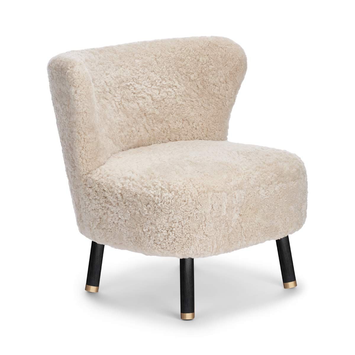 Emil Lounge Chair with Brass