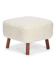 Emily Foot Rest Stool | Short Wool