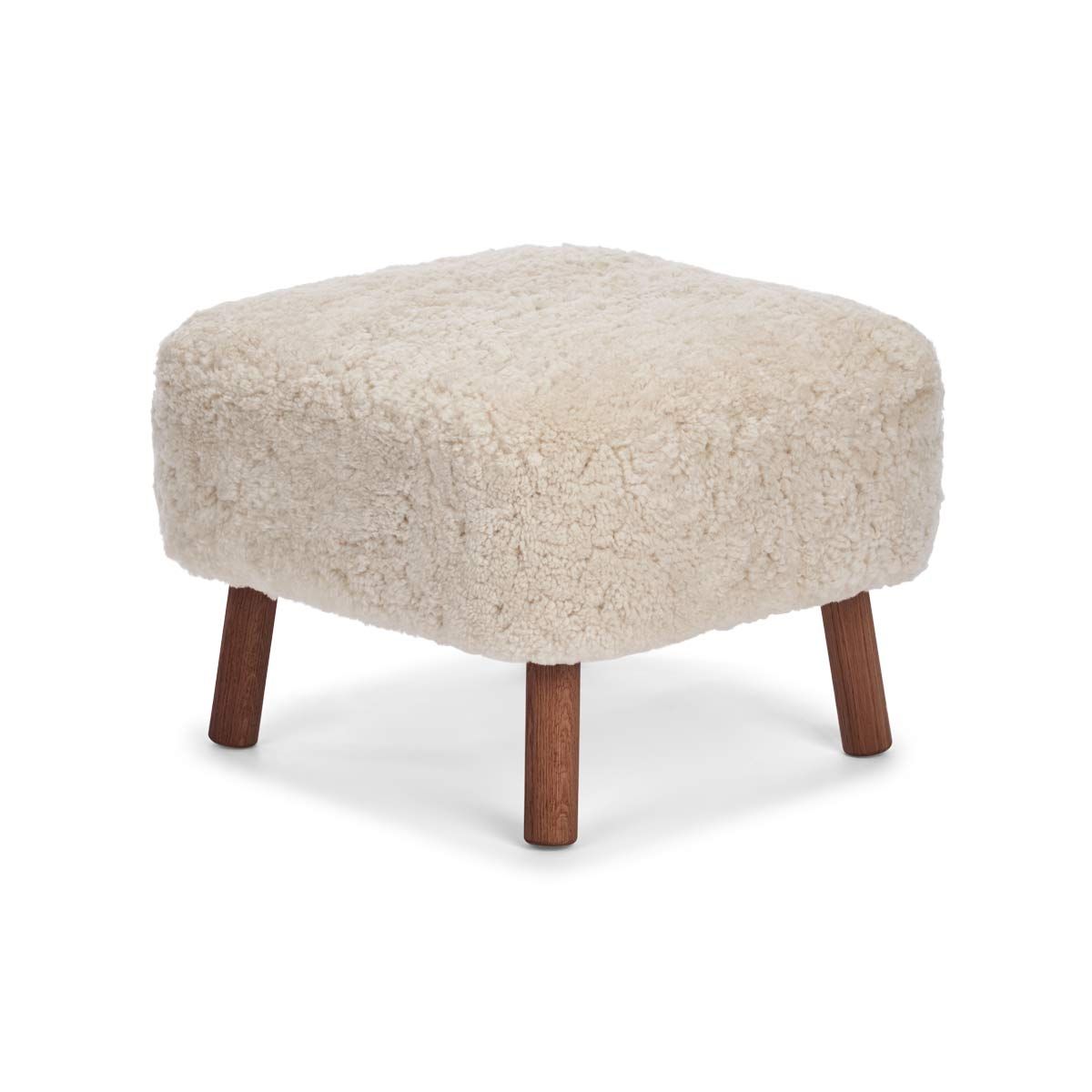 Emily Foot Rest Stool | Short Wool