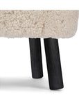 Emily Foot Rest Stool | Short Wool