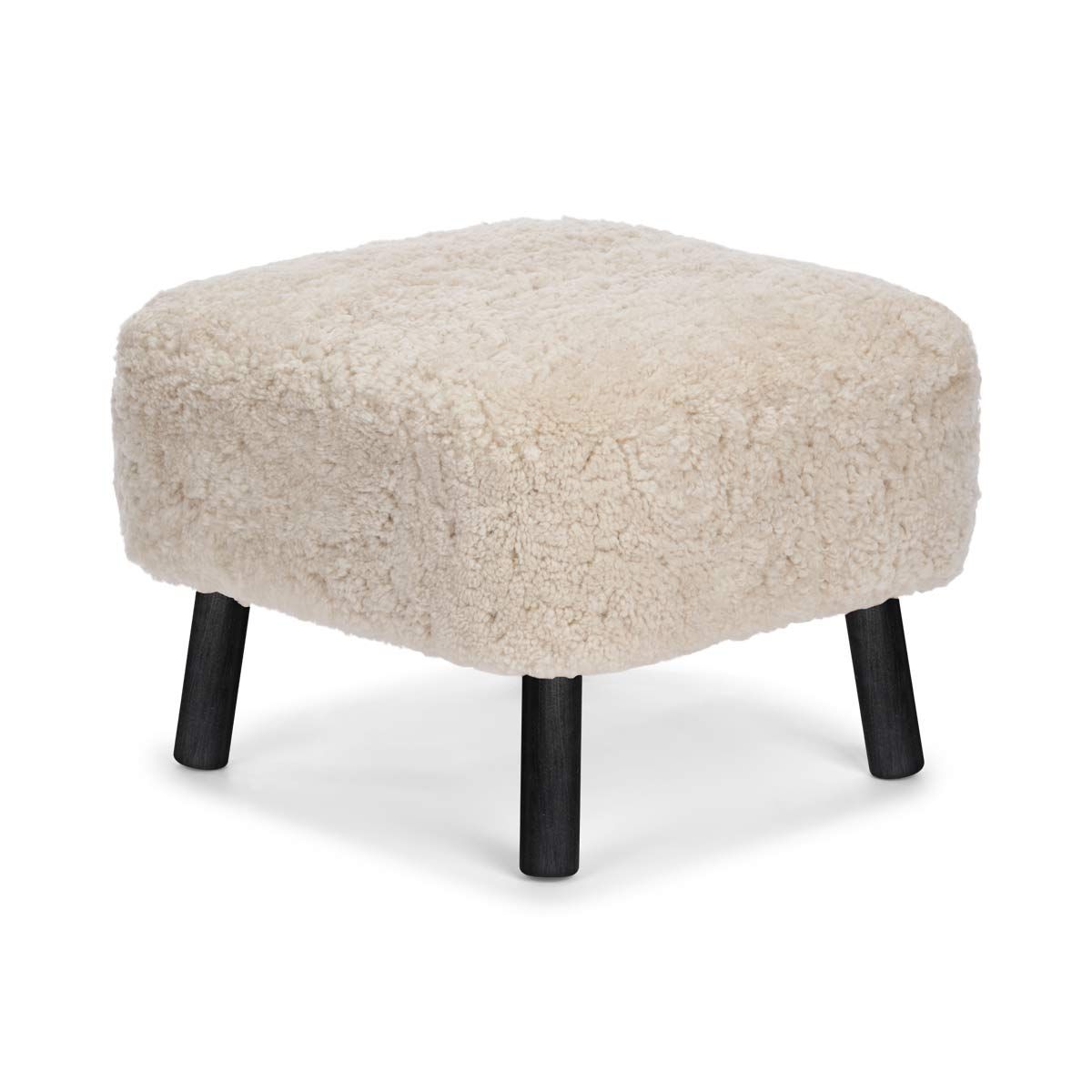 Emily Foot Rest Stool | Short Wool