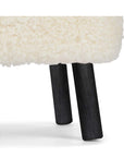 Emily Foot Rest Stool | Short Wool