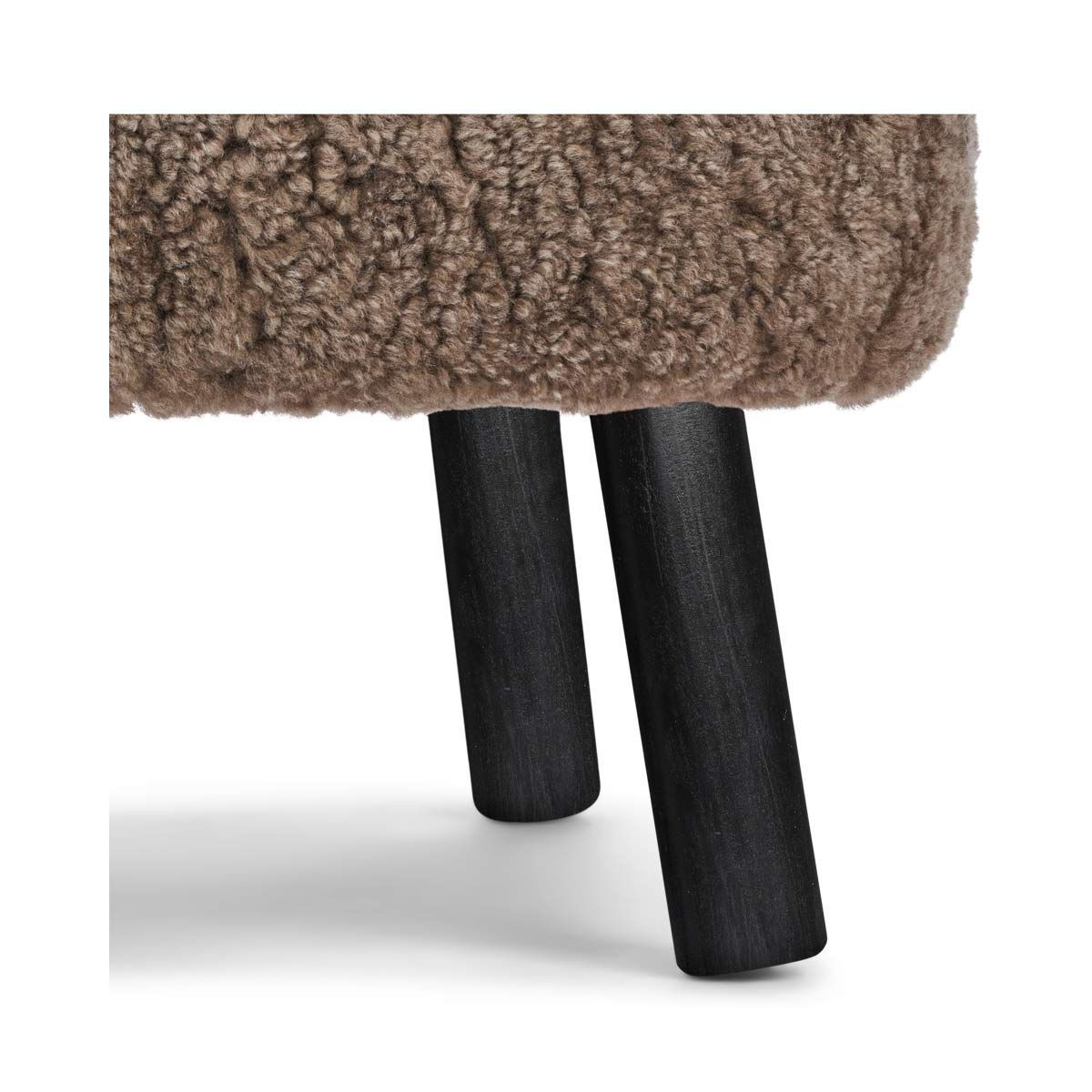 Emily Foot Rest Stool | Short Wool