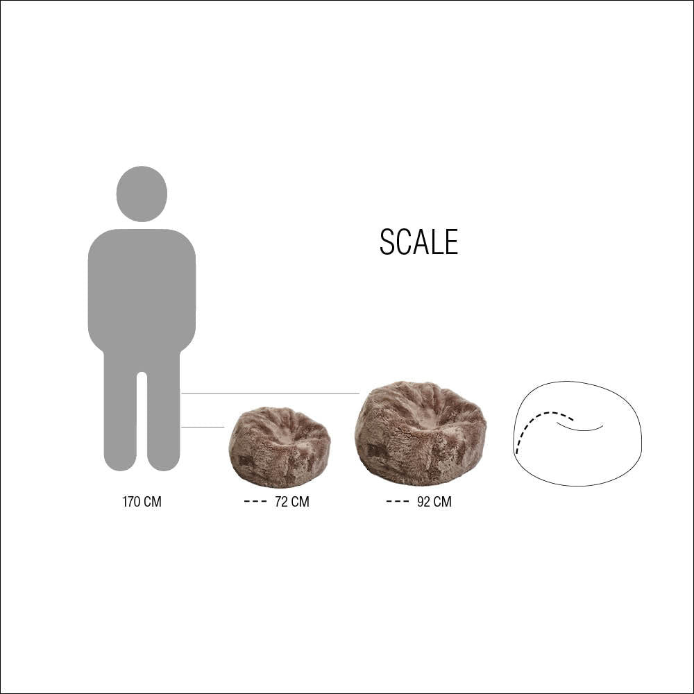 Bean Bag | New Zealand Sheepskin | SW Curly