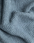 Gray blue waffle blanket