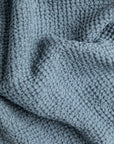 Gray blue waffle towel set (3 pcs)