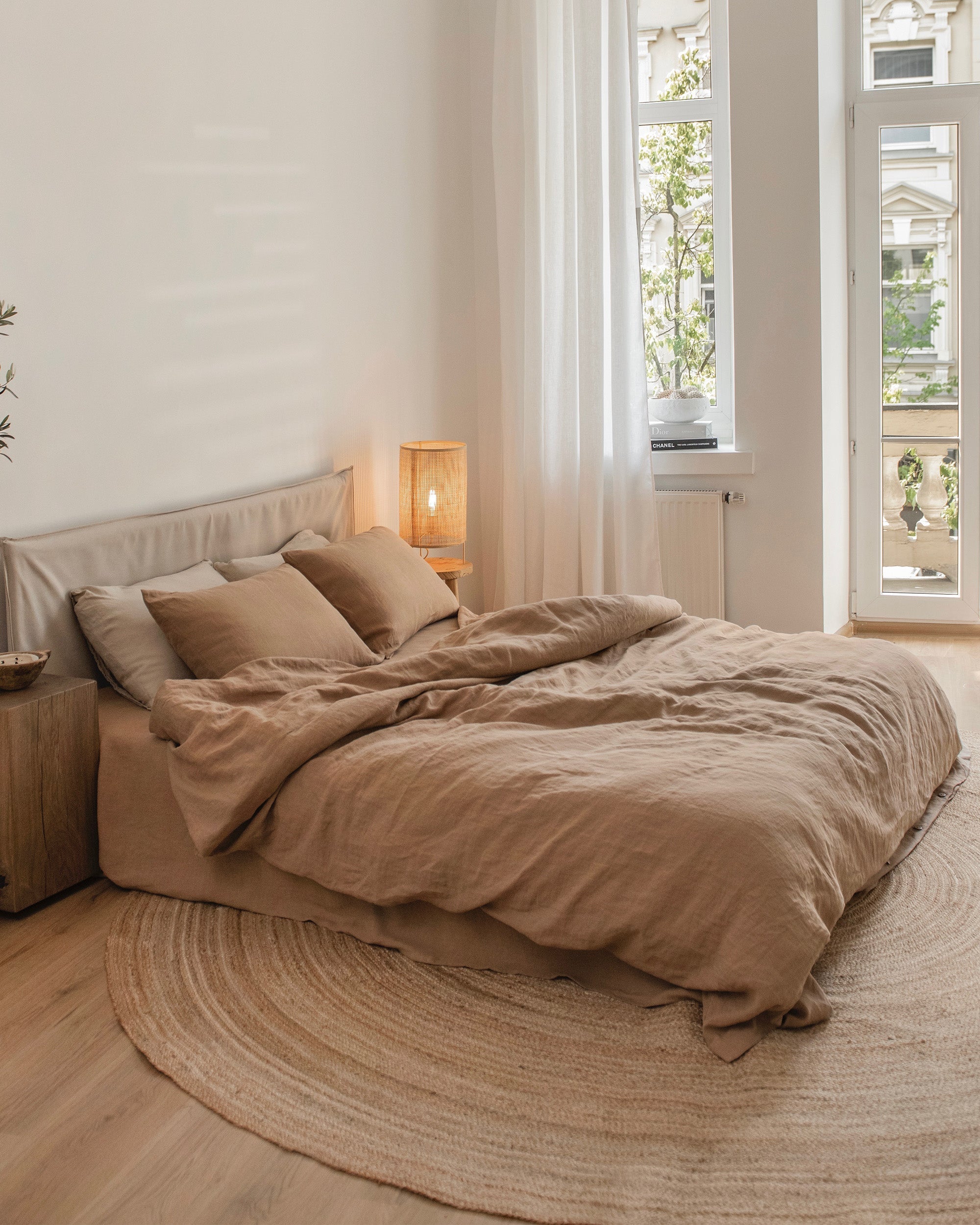 Latte Linen Pillowcase