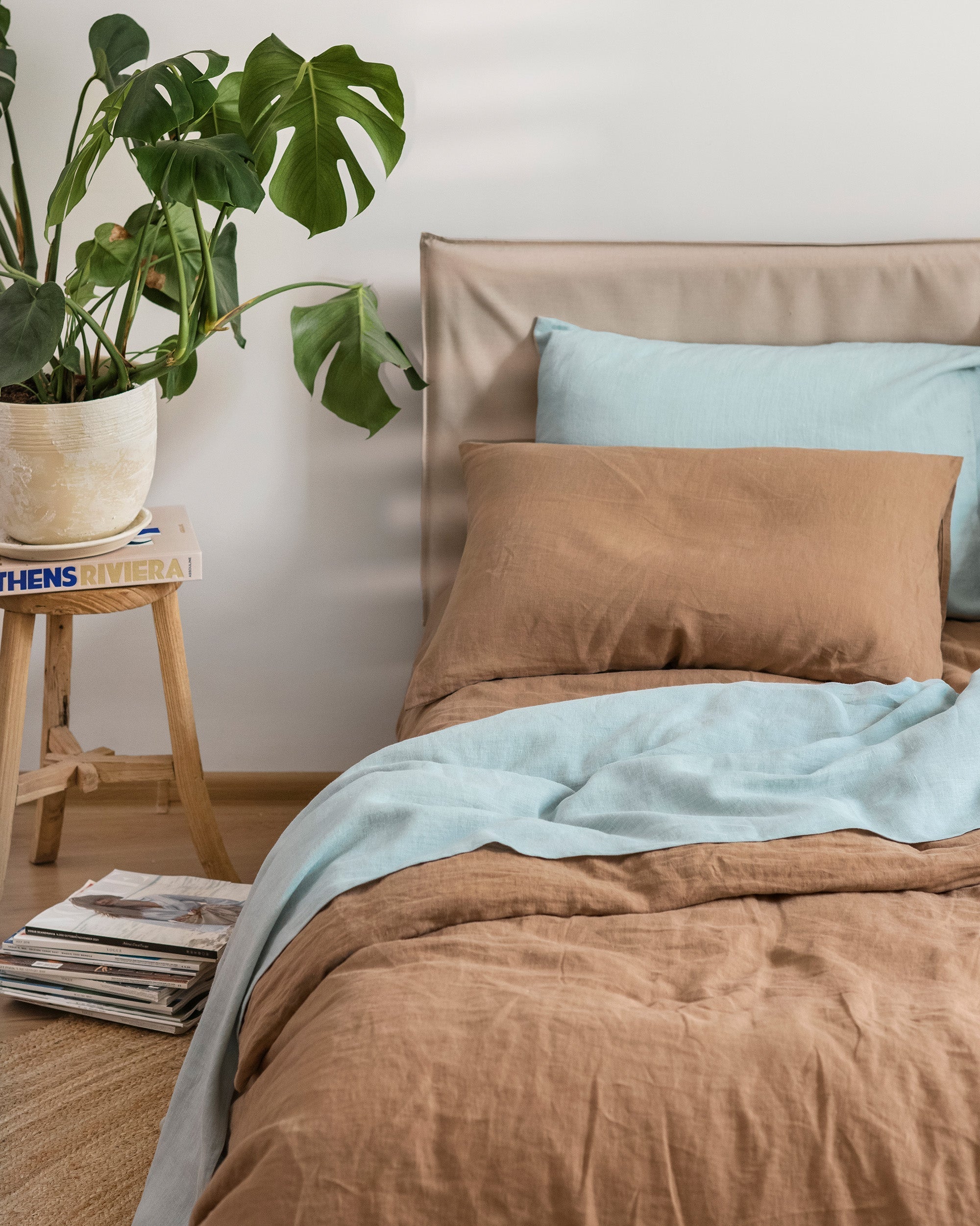 Latte Linen Pillowcase