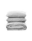 Light gray linen duvet cover set (3 pcs)