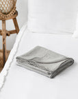 Light gray linen flat sheet