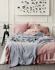 Light gray waffle blanket