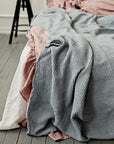 Light gray waffle blanket