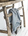 Light gray waffle towel set (3 pcs)
