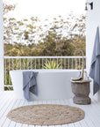 Light gray waffle towel set (3 pcs)