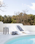 Light gray waffle towel set (3 pcs)