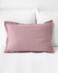 Linen pillow sham