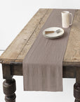 Linen table runner